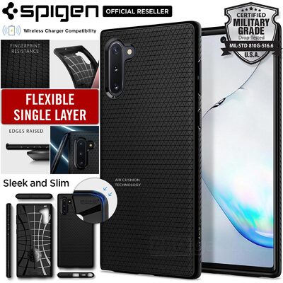 Galaxy Note 10 Case, Genuine SPIGEN Soft TPU Liquid Air Armor Cover for Samsung