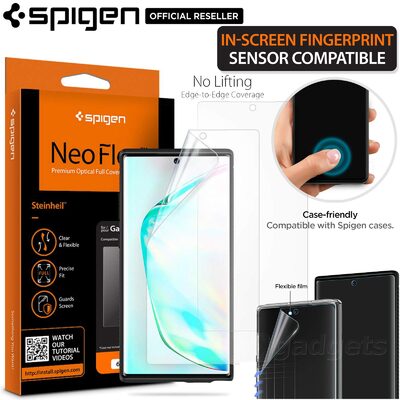 Galaxy Note 10 Screen Protector, Genuine SPIGEN Neo Flex Clear Film 2PCS/PACK