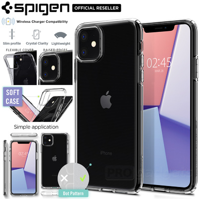 iPhone 11 Case, Genuine SPIGEN Crystal Flex Ultra Slim TPU Soft Cover for Apple
