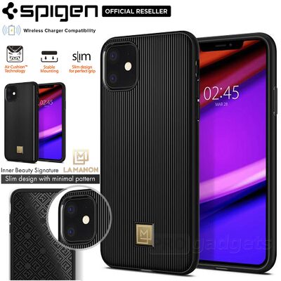 iPhone 11 Case, Genuine SPIGEN La Manon Classy Chic Design Soft Cover for Apple