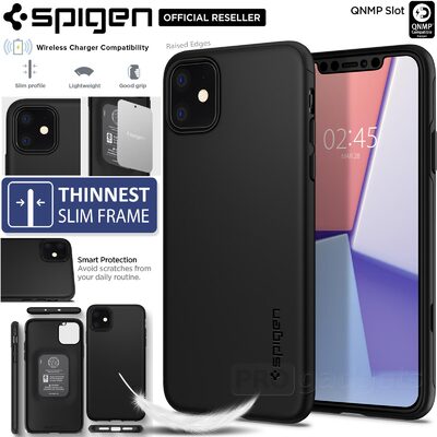 iPhone 11 Case, Genuine SPIGEN Thin Fit Classic Slim Hard Cover for Apple