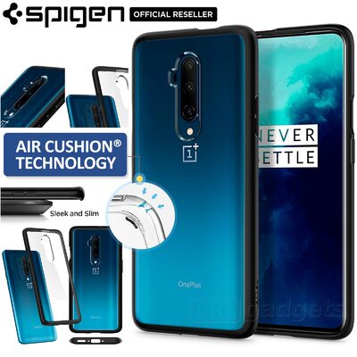 OnePlus 7T Pro Case, Genuine SPIGEN Ultra Hybrid Air Cushion Bumper Hard Cover