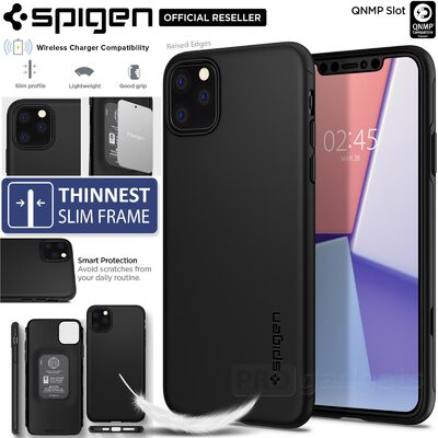 iPhone 11 Pro Case, Genuine SPIGEN Thin Fit Classic Slim Hard Cover for Apple