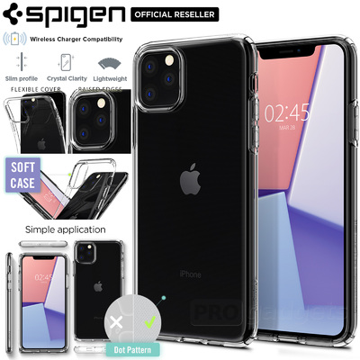 iPhone 11 Pro Max Case, Genuine SPIGEN Crystal Flex Ultra Slim TPU Soft Cover for Apple