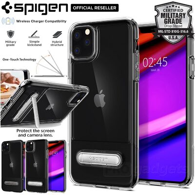 iPhone 11 Pro Max Case, Genuine SPIGEN Slim Armor Essential S Heavy Duty Hard Cover for Apple