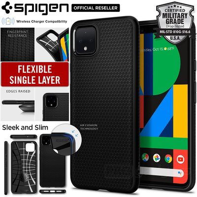 Google Pixel 4 XL Case, Genuine Spigen Liquid Air Soft TPU Armor Slim Cover for Google