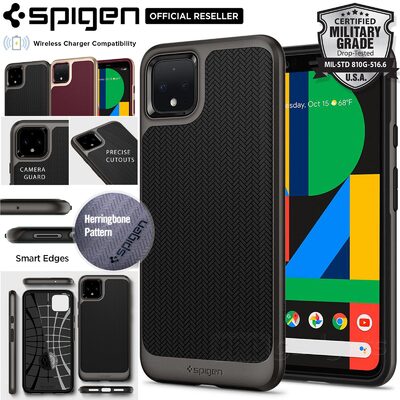 Google Pixel 4 XL Case, Genuine Spigen Neo Hybrid Dual Layer Premium Bumper TPU Cover for Google