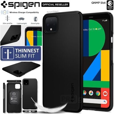Google Pixel 4 XL Case, Genuine Spigen Thin fit Ultra Thin Heavy Duty Hard Clear Cover for Google