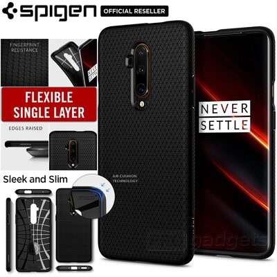 OnePlus 7T Pro Case, Genuine Spigen Liquid Air Soft TPU Armor Slim Cover