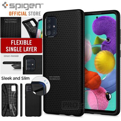 Galaxy A51 Case, Genuine SPIGEN Liquid Air Soft TPU Armor Slim Cover for Samsung