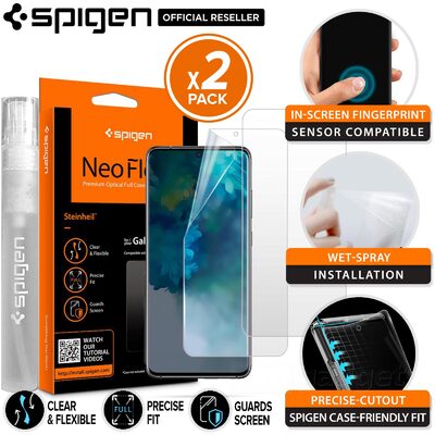 Galaxy S20 Screen Protector, Genuine SPIGEN Neo Flex HD Clear Film for Samsung 2PCS/PACK