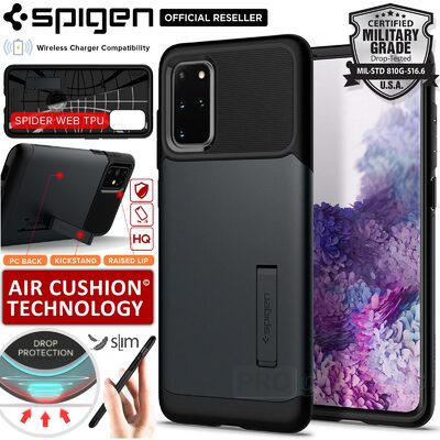 Galaxy S20 Plus Case, Genuine SPIGEN Slim Armor Heavy Duty Hard Cover for Samsung