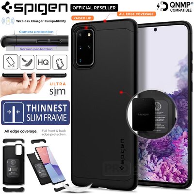 Galaxy S20 Plus Case, Genuine SPIGEN Thin Fit Classic Slim Hard Cover for Samsung