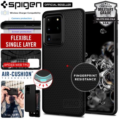 Galaxy S20 Ultra 5G Case, Genuine SPIGEN Liquid Air Soft TPU Armor Slim Cover for Samsung
