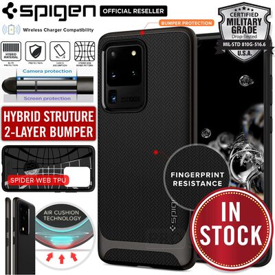 Galaxy S20 Ultra 5G Case, Genuine SPIGEN Neo Hybrid Dual Layer Premium Bumper TPU Cover for Samsung