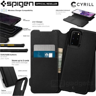 Genuine SPIGEN Ciel by CYRILL Wallet Brick Stand Cover for Galaxy S20 Plus Case
