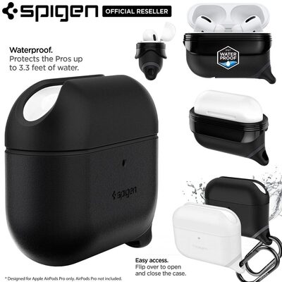 SPIGEN Slim Armor IP Waterproof Resistance Case for AirPods Pro 1 (2019) / 2 (2022/2023) (For USB-C/Lightening Cable)