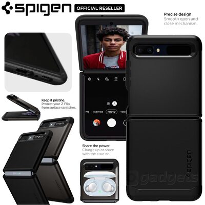 Genuine SPIGEN Tough Armor Heavy Duty Hard Cover for Samsung Galaxy Z Flip Case