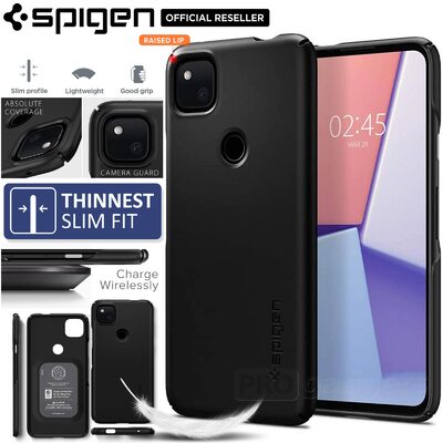 Genuine SPIGEN Ultra Thin Fit Exact Slim Hard Cover for Google Pixel 4a Case