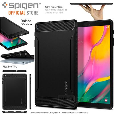 Genuine SPIGEN Rugged Armor Soft Cover for Samsung Galaxy Tab A 10.1 2019 Case