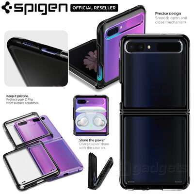 Genuine SPIGEN Ultra Hybrid Air Cushion Bumper Hard Cover for Samsung Galaxy Z Flip Case