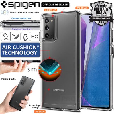 Genuine SPIGEN Ultra Hybrid Air Cushion Bumper Hard Cover for Samsung Galaxy Note 20 Case