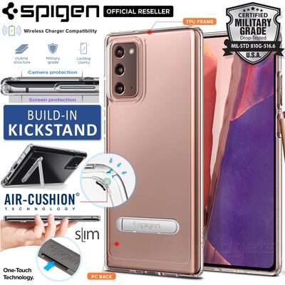 Genuine SPIGEN Ultra Hybrid S Kickstand Bumper Cover for Samsung Galaxy Note 20 Case