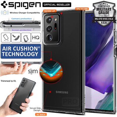 Genuine SPIGEN Ultra Hybrid Air Cushion Bumper Hard Cover for Samsung Galaxy Note 20 Ultra Case