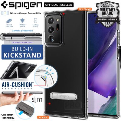 Genuine SPIGEN Ultra Hybrid S Kickstand Bumper Cover for Samsung Galaxy Note 20 Ultra Case