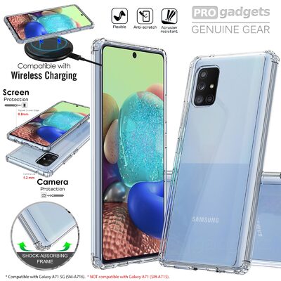 Genuine MOKO Hybrid Hard PC + TPU Bumper Cover for Samsung Galaxy A71 5G Case
