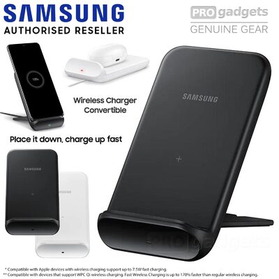 Genuine Original SAMSUNG Fast Qi Wireless Charger EP-N3300 Convertible Stand Pad