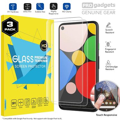 Genuine MOKO 9H Ultra Clear Tempered Glass Screen Protector for Google Pixel 4a 3PCS