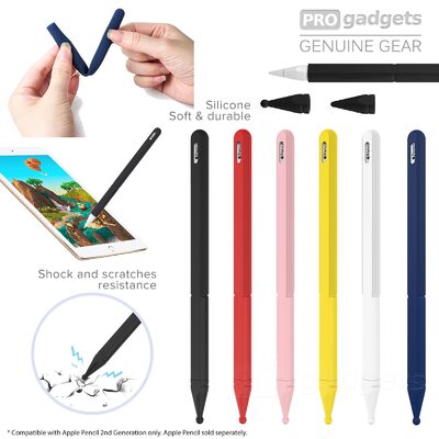 Ultra Thin soft Silicone Shockproof Protective Cover for Apple Pencil 2nd Gen Case