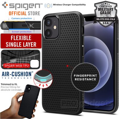 Genuine SPIGEN Liquid Air Soft TPU Armor Slim Cover for Apple iPhone 12 mini (5.4-inch) Case