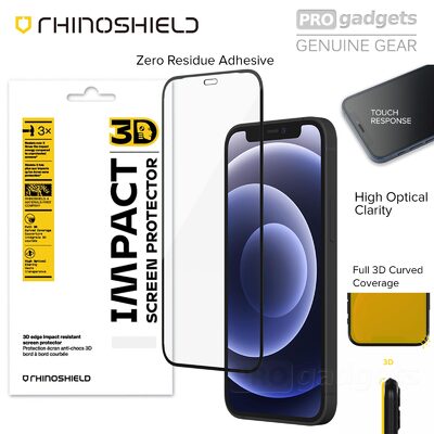 Genuine RHINOSHIELD 3D Impact Curved Edge Film for Apple iPhone 12 mini (5.4-inch) Screen Protector