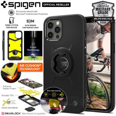 Genuine Spigen Gearlock GCF132 Tough Bike Mount Cover for Apple iPhone 12 / 12 Pro Case