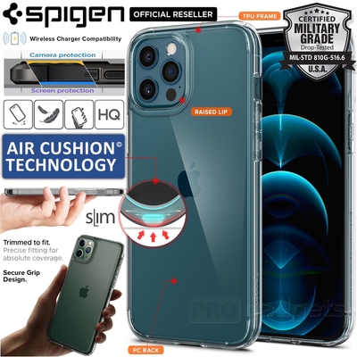 Genuine SPIGEN Ultra Hybrid Air Cushion Bumper Hard Cover for Apple iPhone 12 Pro Max (6.7-inch) Case