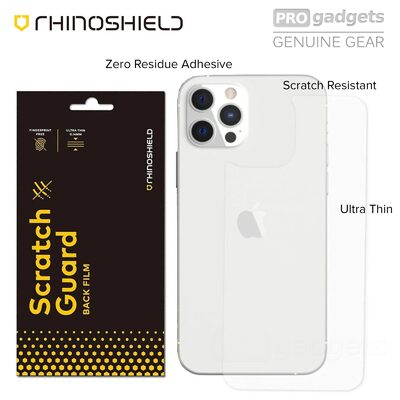 Genuine RHINOSHIELD Scratch Guard Back Film for Apple iPhone 12 Pro Max (6.7-inch) Protector