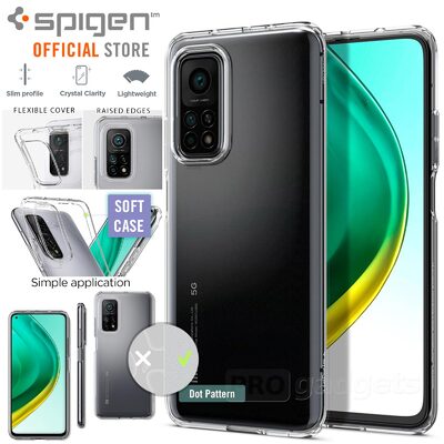 Genuine SPIGEN Liquid Crystal Slim Clear Soft Cover for Xiaomi Mi 10T/10T Pro/Redmi K30S/5G Case