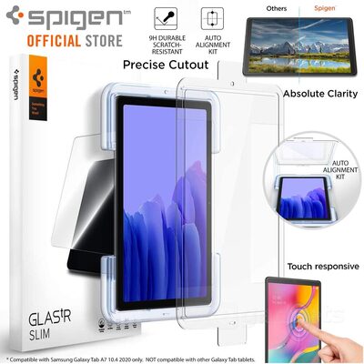 Genuine SPIGEN EZFit Tempered Glass for Samsung Galaxy Tab A7 10.4 Glass Screen Protector