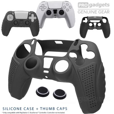 For PlayStation PS5 Controller Protective Silicone Skin Cover Case + Thumb Grips