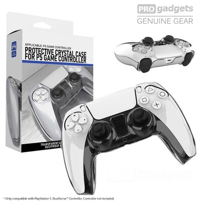 Protective Clear Crystal Shock Dust ProofCover Case for PlayStation 5 Controller