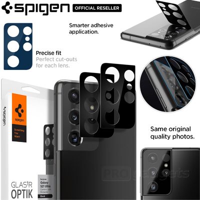 SPIGEN GLAS.tR Optik Lens 2PCS Camera Lens Protector for Galaxy S21 Ultra