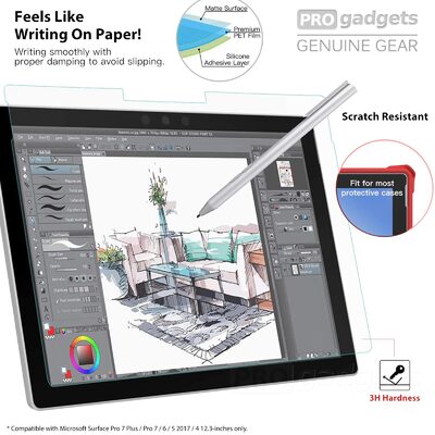 Moko Paperlike Screen Protector for Surface Pro 7 Plus / 7 / 6 / 5 / 4 (12.3-inch)