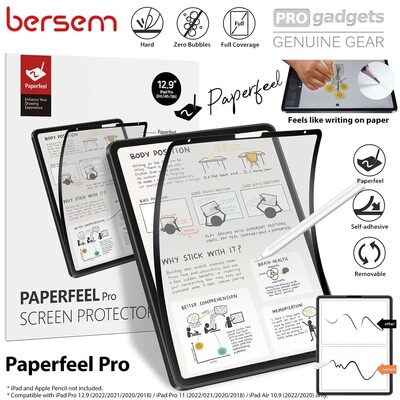 Bersem Paperfeel Pro Film Screen Protector for iPad Pro 12.9 (2022/2021/2020/2018)
