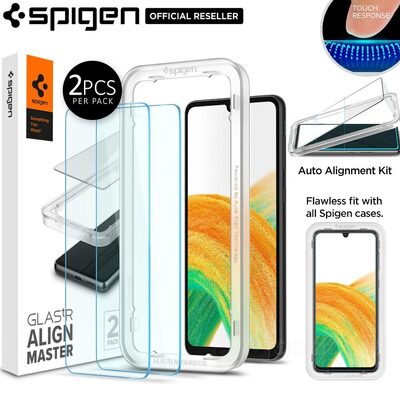 SPIGEN AlignMaster GLAS.tR Slim 2 PCS Glass Screen Protector for Galaxy A73 5G