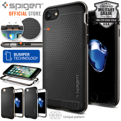 iPhone 7 Case, Genuine SPIGEN Neo Hybrid Dual Layer Bumper Cover for Apple