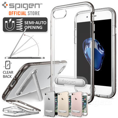 iPhone 7 Plus Case, Genuine SPIGEN Crystal Hybrid Kickstand Cover for Apple