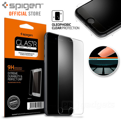 iPhone 7 Screen Protector, Genuine Spigen GLAS.tR 9H Slim Tempered Glass for Apple