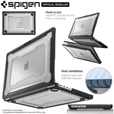 SPIGEN Rugged Armor Case for MacBook Pro 14-inch 2023/2021 (M1/M2/M3) 